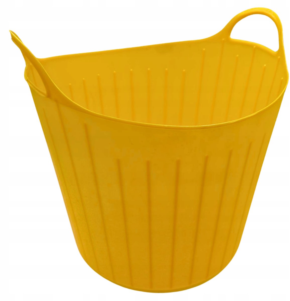 Flexibele wastafel 42L - Effen gele plastic opbergbak