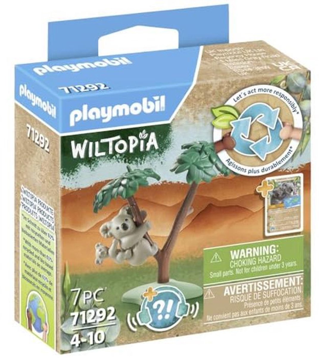 Koala en baby Wiltopia - Educatief Speelgoed van 80% Gerecycleerde Materialen