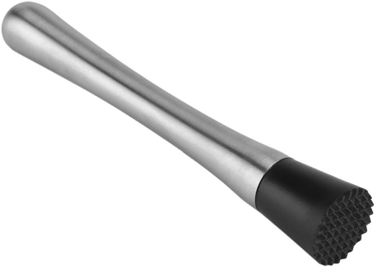 Cocktail Muddler - Stainless Steel Bar Stick - Mojito Pestle - Fruit Mixer - DIY Barware Tool