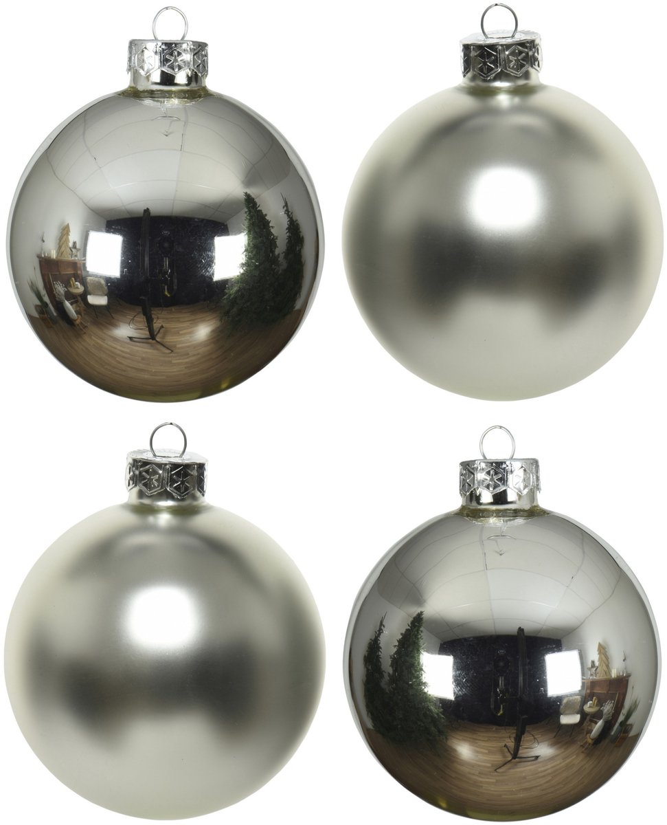 Decoris kerstballen - 10 stuks - 6cm - Glas