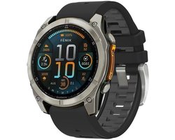 By Qubix - Geschikt voor Garmin bandje - 20mm Quickfit - Siliconen bandje - Zwart - Geschikt voor Garmin Fenix 7s/6s/5s / Instinct 2s / Epix Pro Gen 2 (42mm)