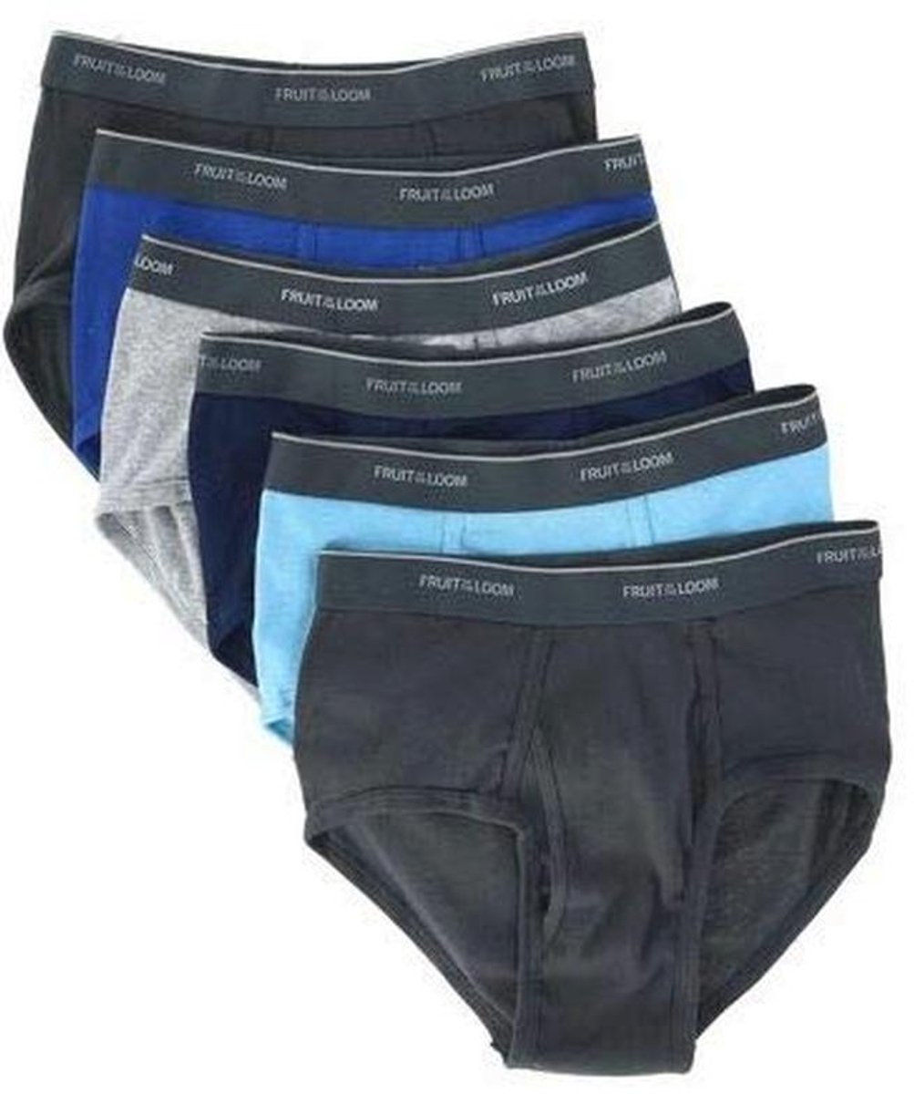 6-pack Heren Stripe/Solid Fashion Briefs Ondergoed