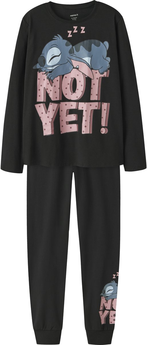 NAME IT Pyjama Stitch zwart - multicolor