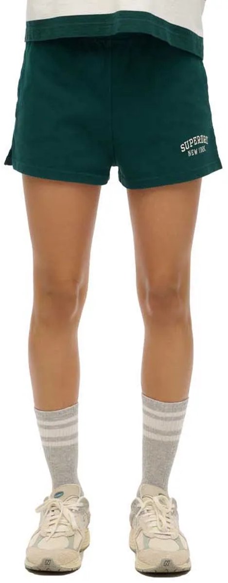 Superdry Athletic Essentials grafische short Dames Korte broeken Groen