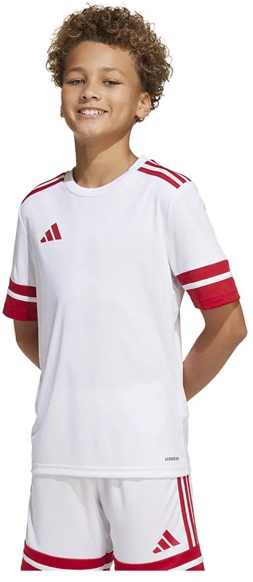 Adidas Squadra 25 T-shirt Met Korte Mouwen Wit 11-12 Years Jongens,Meisjes