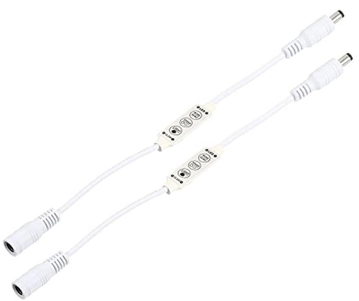 2 Stuks LED Strip Dimmer met 3 Knoppen voor 12V tot 24V
