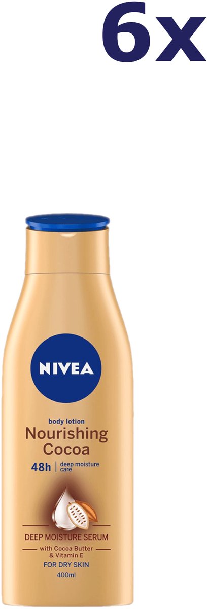 6x Nivea Bodylotion – Nourishing Cacao 400 ml