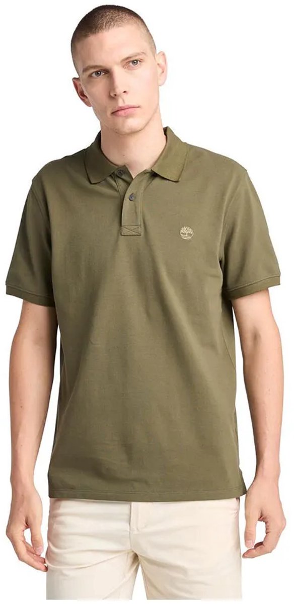 Timberland Millers River Pique Korte Mouw Poloshirt M Man Groen