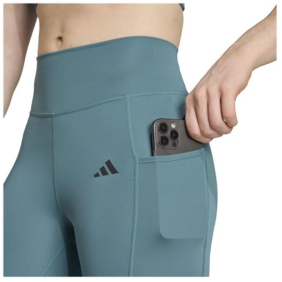 Adidas Optime 3 Stripes Full Length Leggings Grijs S / Regular Vrouw van Adidas — afbeelding 3