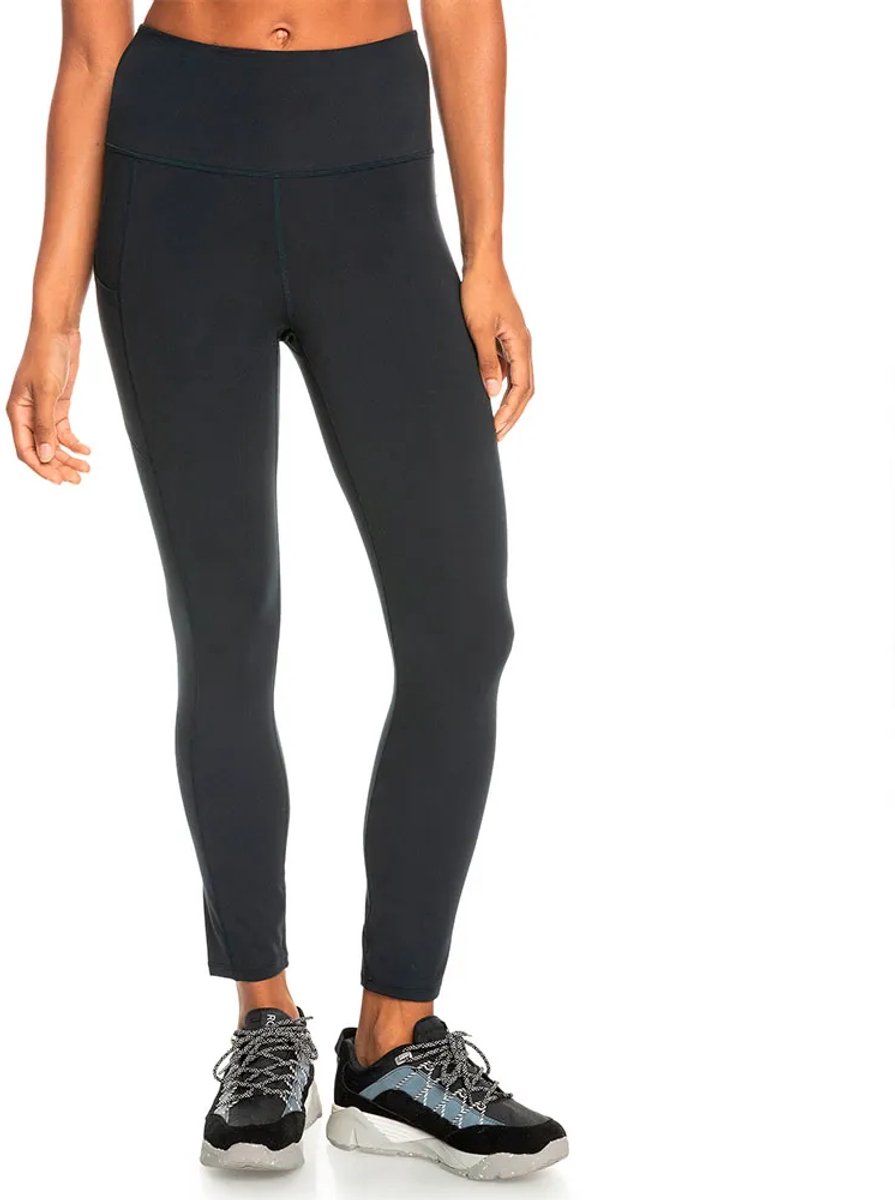 Roxy Heart Into It Leggings L Vrouw Antraciet