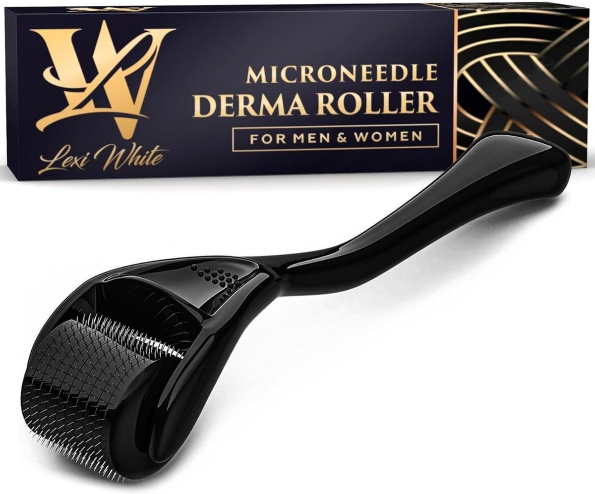 Microneedling Roller voor Huid, Haar en Baard – Veilig en Gemakkelijk in Gebruik (0.5mm)