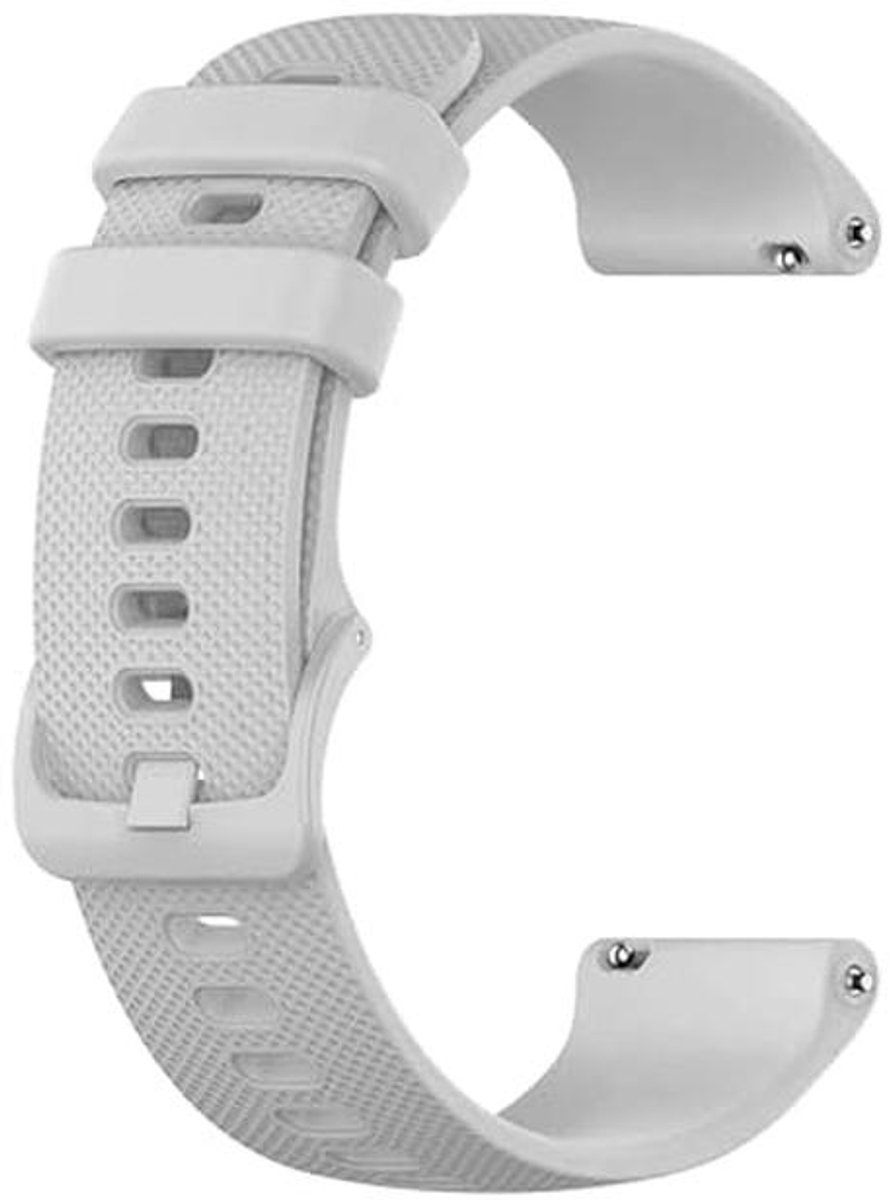 Armband voor Smartwatches 20 mm, Zwart, Sport-Siliconen
