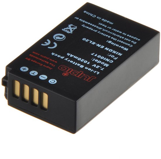 Nikon EN-EL20 Camera Accu 1020 mAh Geschikt voor Nikon 1 AW1 J1 J2 J3 S1 V3 Coolpix P950 P1000