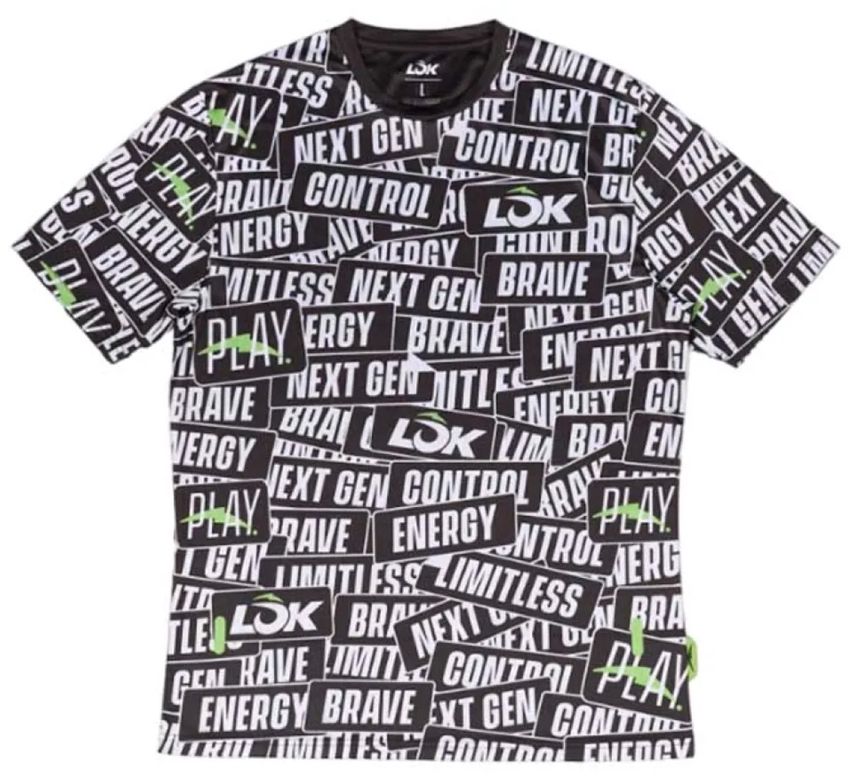 Lok Sticker Storm T-shirt Met Korte Mouwen Zwart S Man
