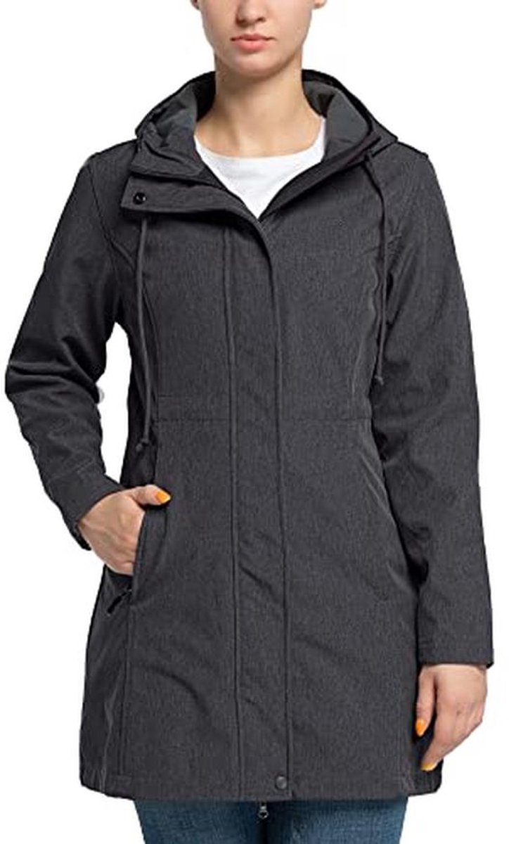 Lichte Softshelljas Dames - Functionele Regenjas met Capuchon voor Tussenseizoen