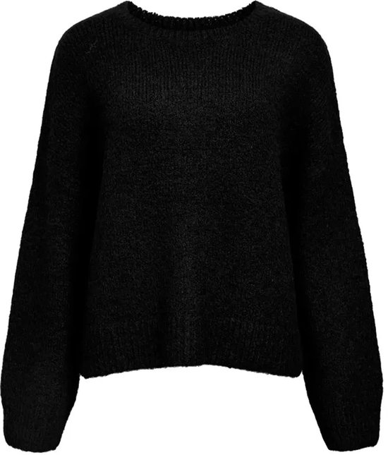 Zwarte OBJECT Trui OBJCAROLINE JOANA L/S TOP