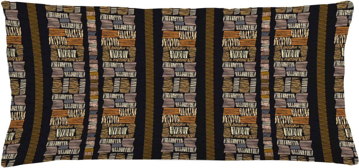 ABAKUHAUS Sambia Kussenhoes – Grunge, Dubbelzijdig, 90x40 cm blassgeel
