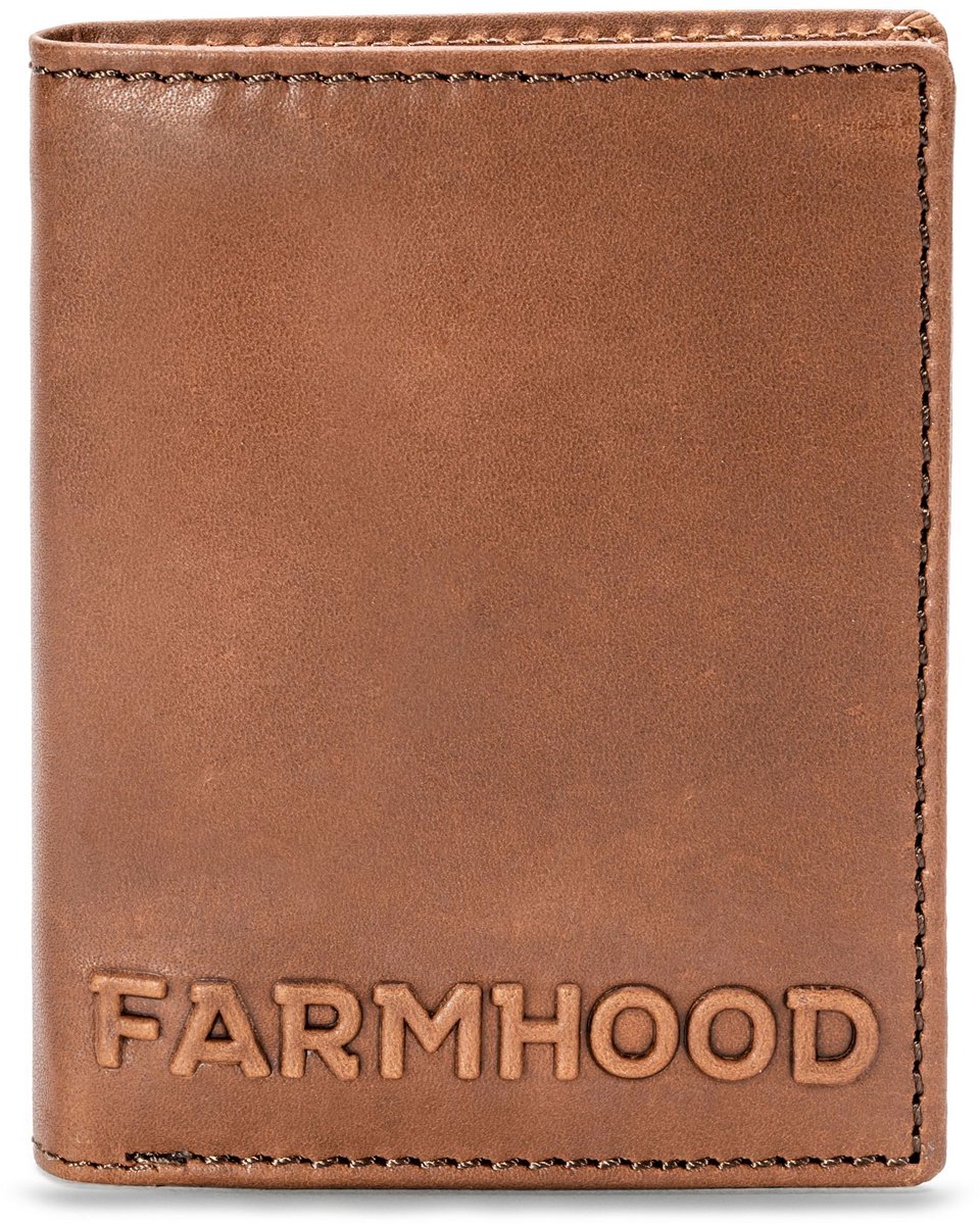 Farmhood Nashville Portemonnee RFID-bescherming Leer 10 cm - Jongens - Staand formaat - brown