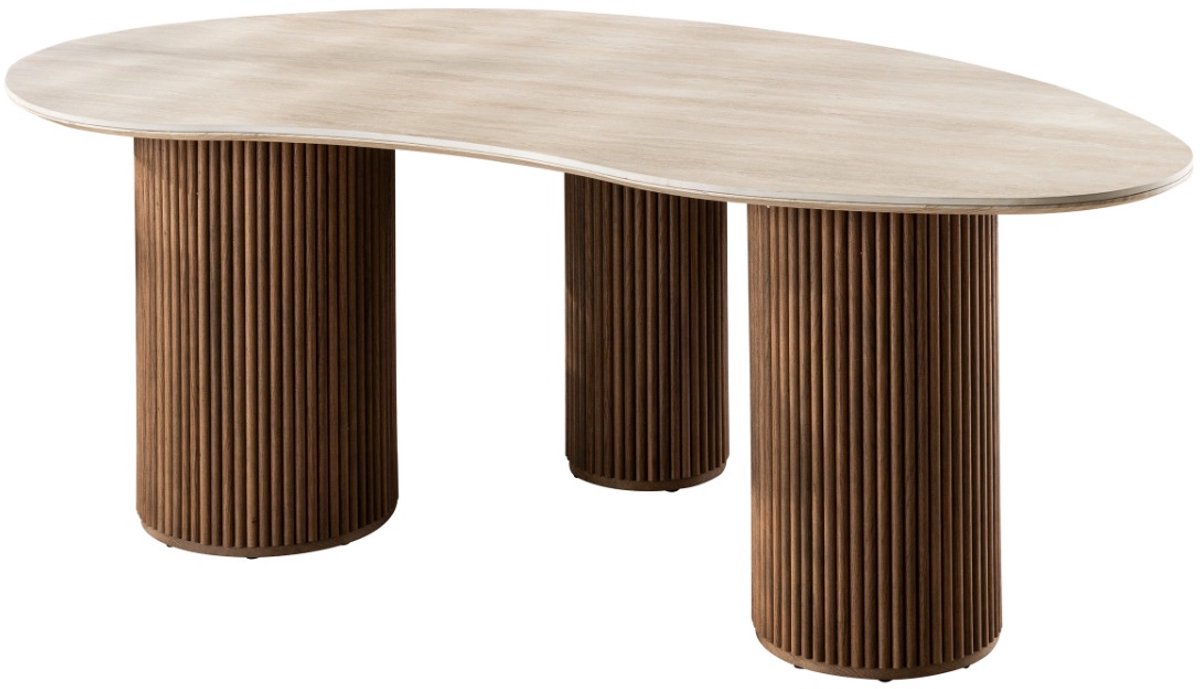 AnLi Style Eettafel Romano niervormig 215 Naturel