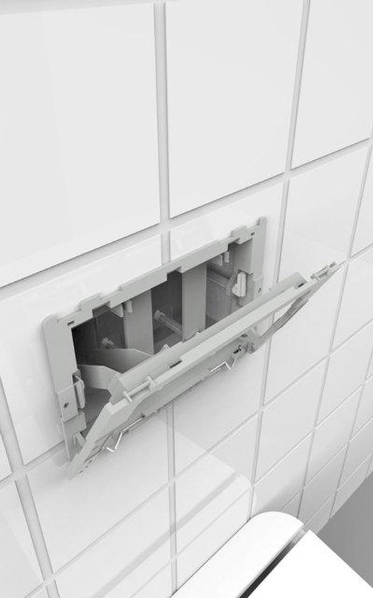 Geberit Sigma20 bedieningplaat 2-toets spoeling frontbediening voor toilet 24.6x16.4cm matchroom