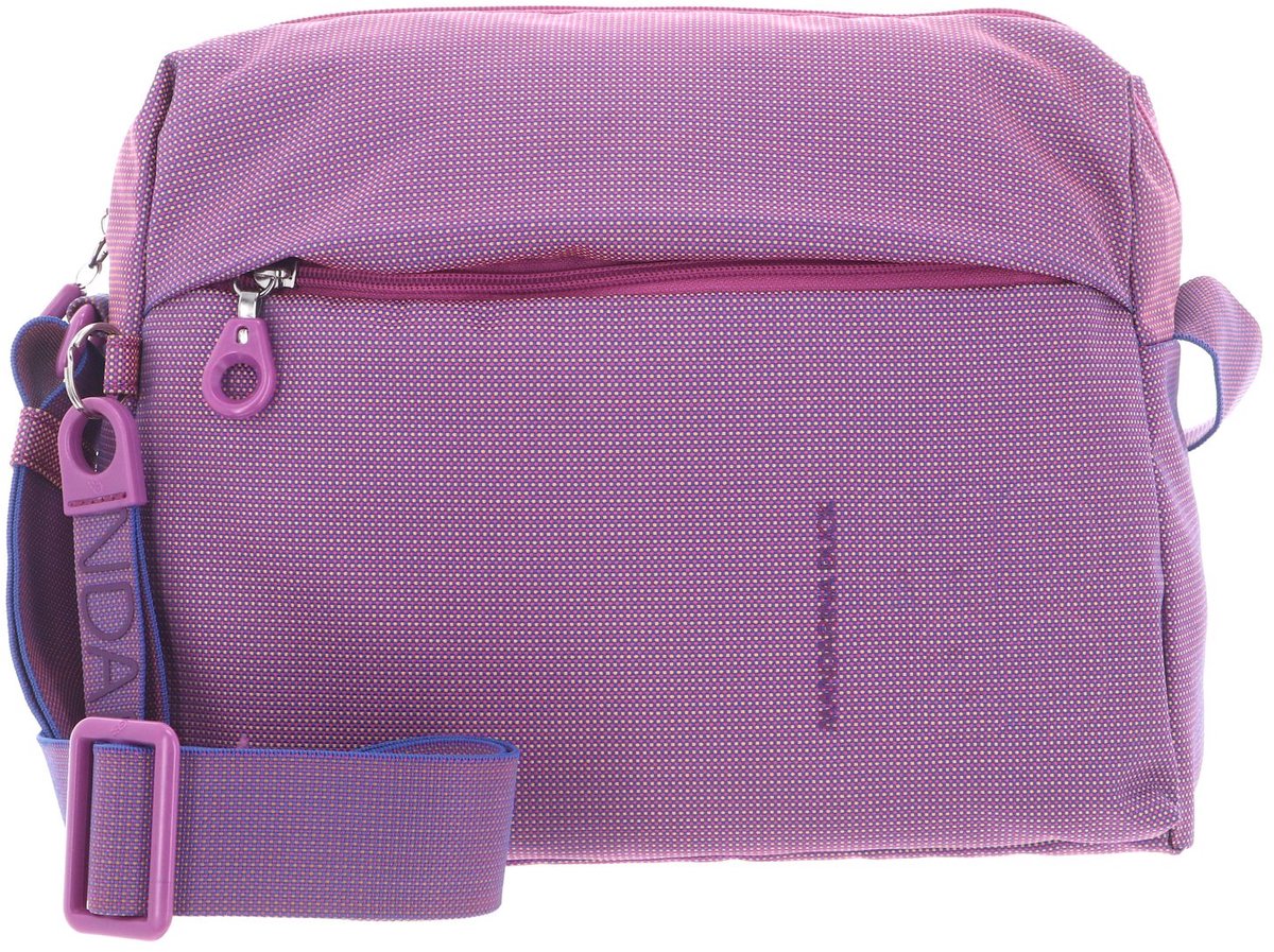 MANDARINA DUCK schoudertas MD20 Medium Zip Crossover Sushi Flower (rood)paars