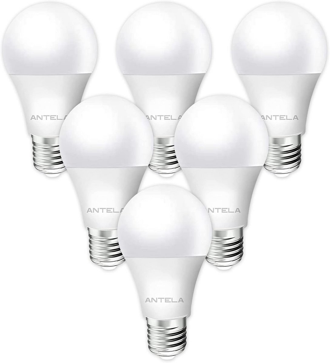 E27 LED Lamp 8.5W Warm Wit 3000K - 806 Lumen - Energiezuinige Gloeilamp (6 Stuks)