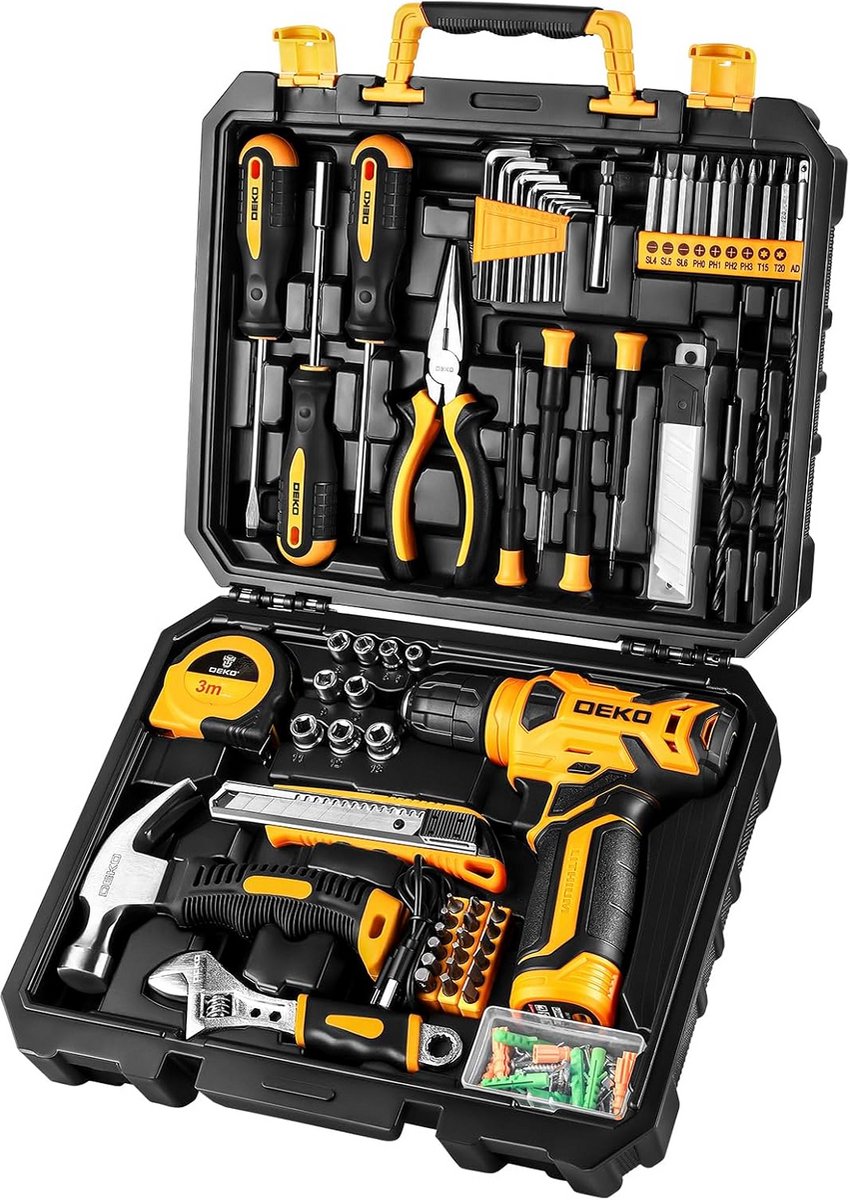 Complete Gereedschapskist Set met Diverse Handgereedschappen