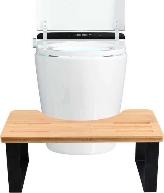 Toiletkruk voor volwassenen, bamboe, squatty potty, toiletkruk, inklapbaar, voor volwassenen, medische toiletkruk, houten toiletkruk, toilet, opstapkruk, badkamerkruk