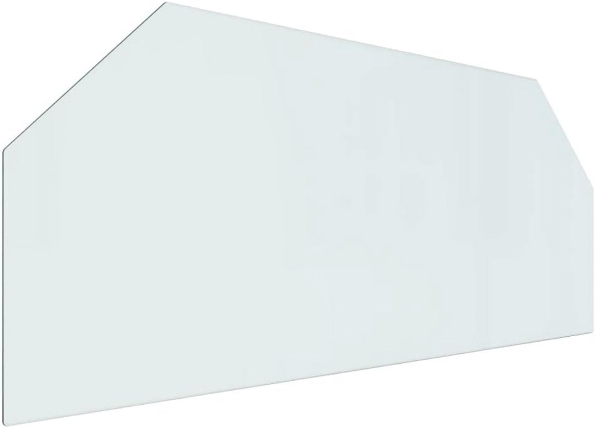 Zeshoekige Glasplaat voor Open Haard - Vloerbescherming 120x50 cm