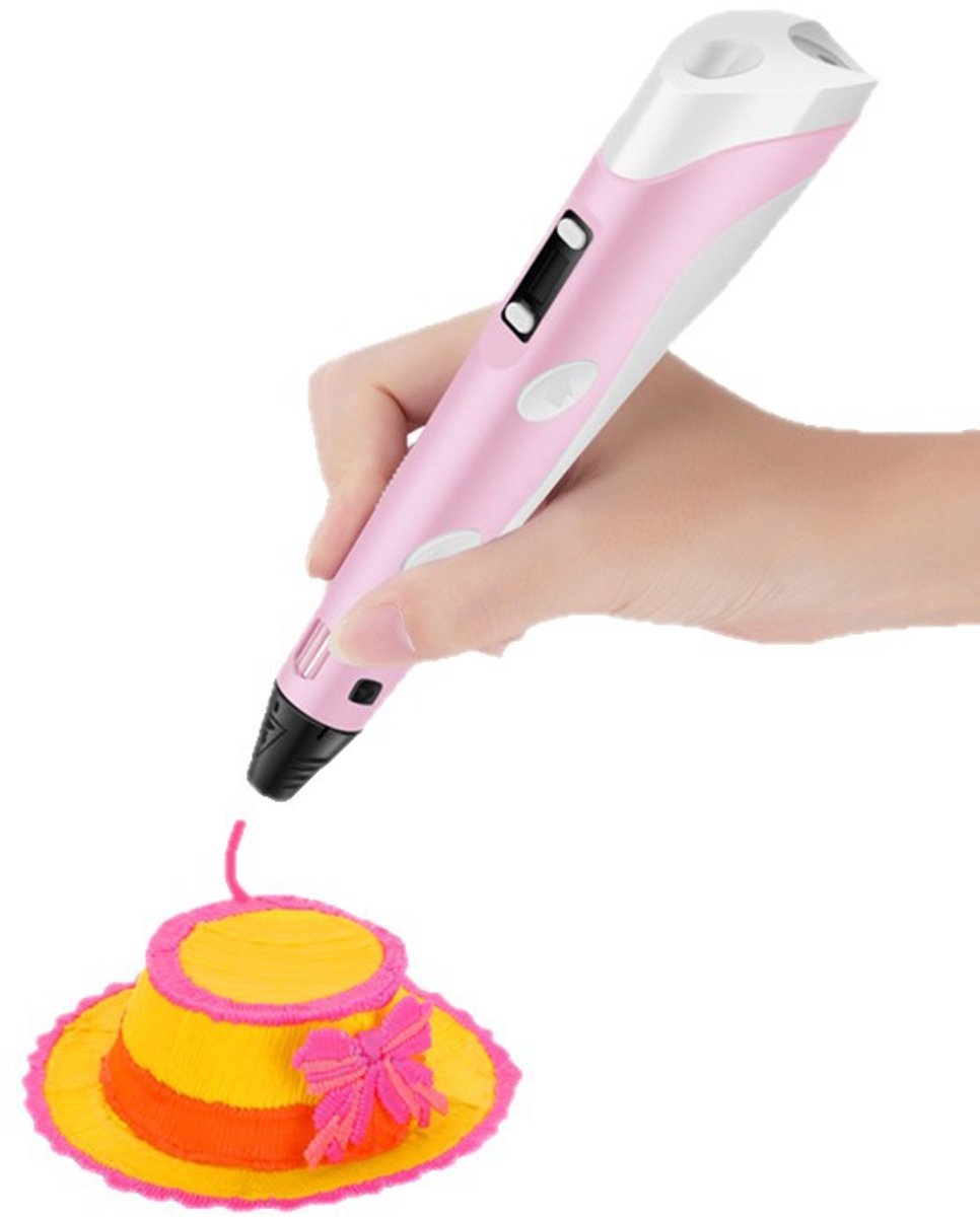 3D-printpen startset - Tekenpennen - Knutselset - Geschikt voor kinderen en volwassenen (roze)