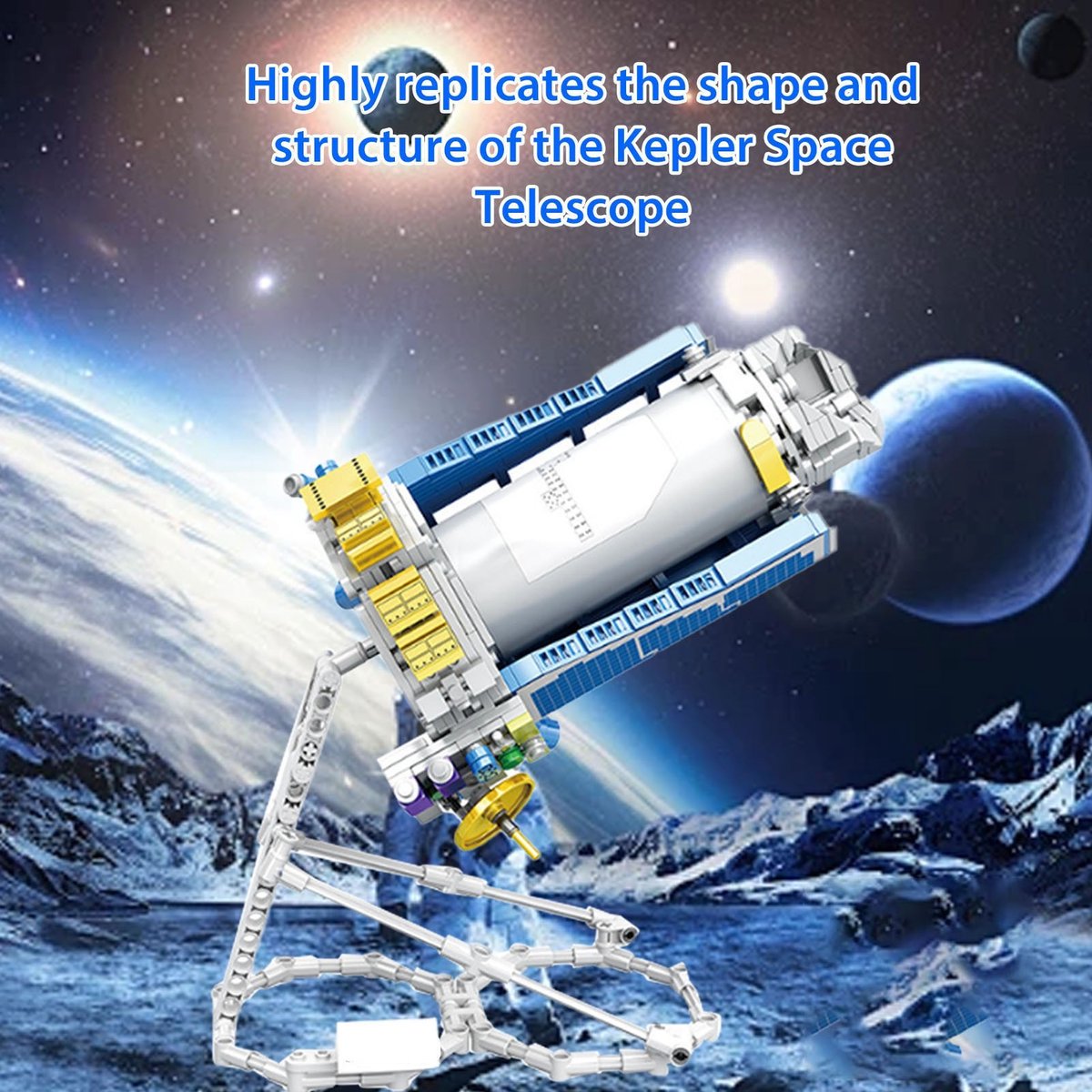 Kepler Ruimtetelescoop Bouwset STEM Bouwpakket Ruimteverkenning Bouwspeelgoed