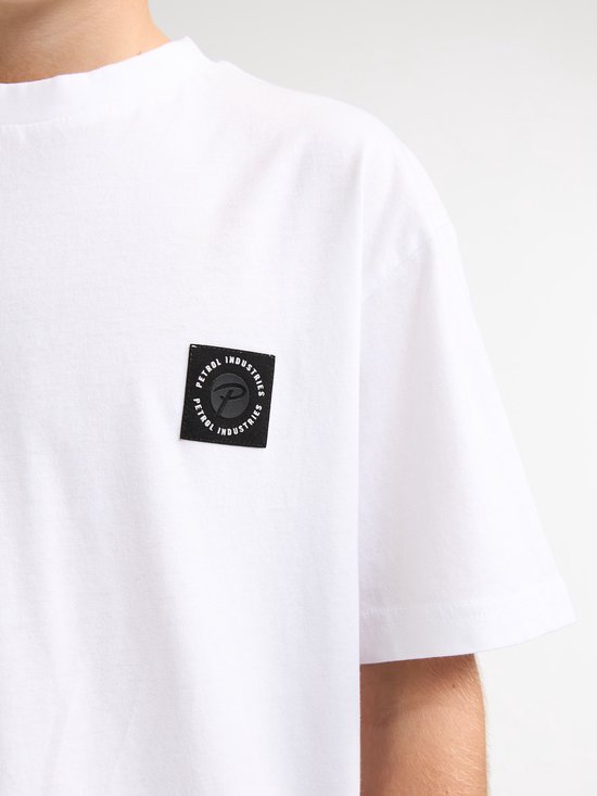 Petrol Industries - Jongens Jersey T-shirt Saguaro - Wit - Maat 140