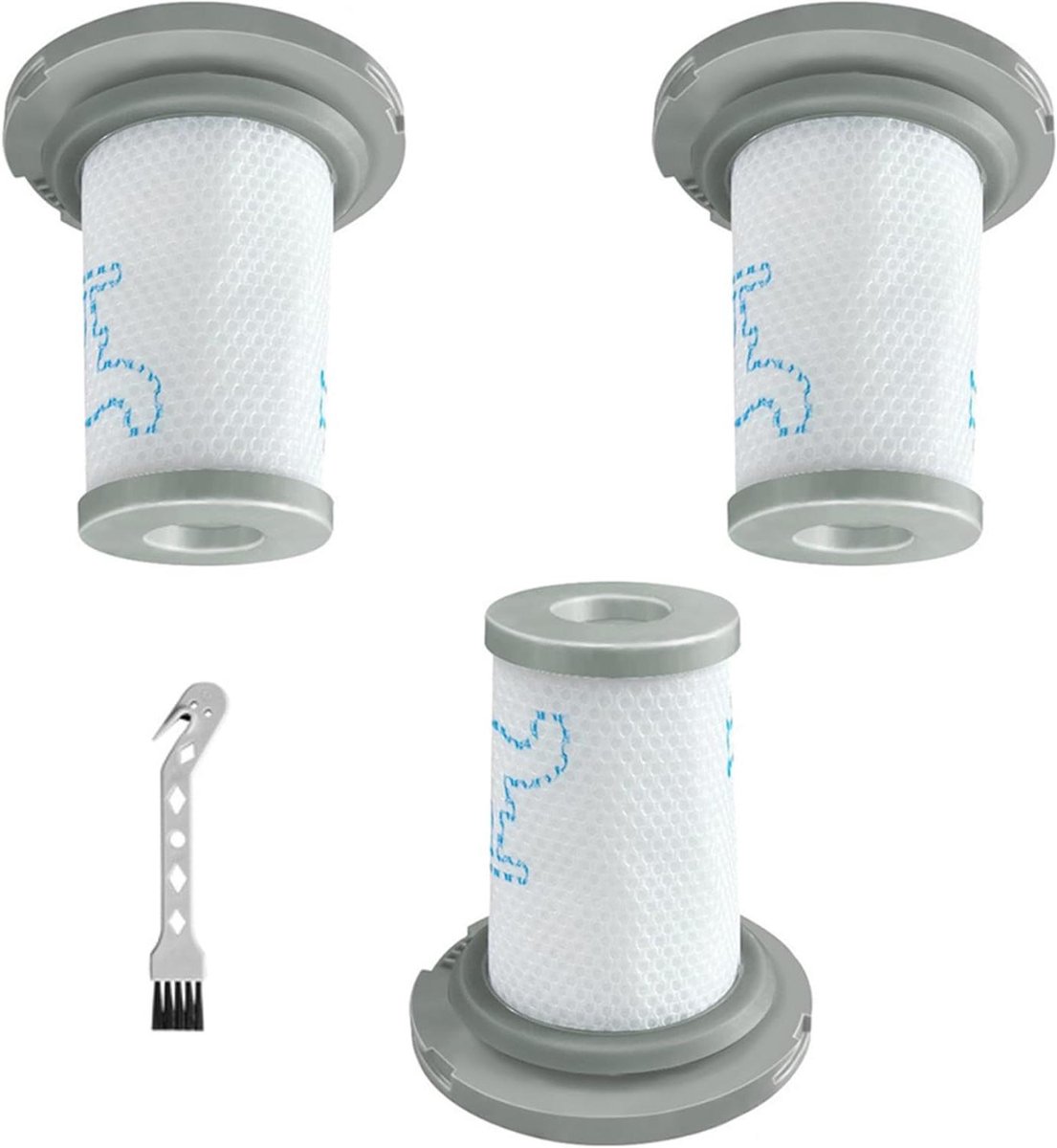 Ronte - Stofzuigerfilter set voor draadloze stofzuiger, HEPA-filter voor Rowenta stofzuiger - 3 stuks