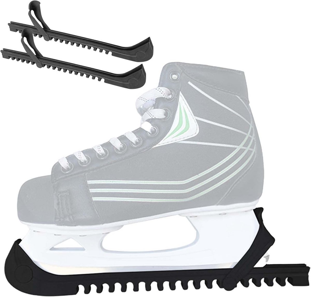 Universele Schaatsbeschermer – Verstelbare Lementbeschermer voor Kunst- en IJshockeyschaatsen, Geschikt voor Alle Maten Universele Schaatsbeschermer – Verstelbare Lementbeschermer voor Kunst- en IJshockeyschaatsen, Geschikt voor Alle Maten