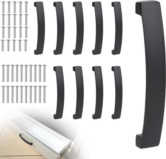 10 stuks meubelgrepen 128 mm gatafstand stanggreep ladegrepen met