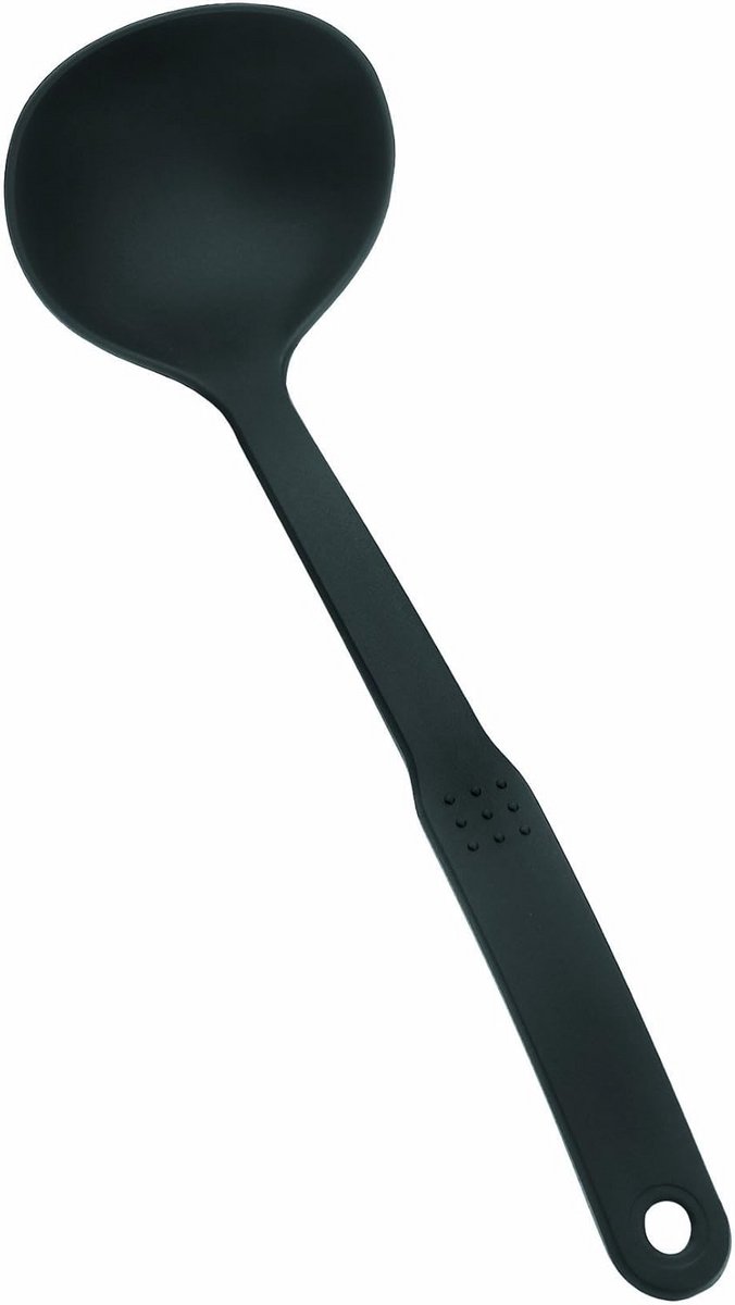 Nylon Lepel 30 x 9 x 30 cm - Zwart - Keukengerei