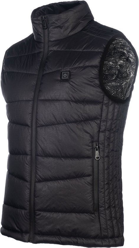 HKM - Gilet chauffant pour hommes -Bodywarmer - Contrôle de la Heat - Style - Zwart - S