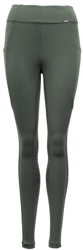 Leggings d'équitation Premiere Bitterroot Enfants , fond en Siliconen - taille 152 - vert foncé