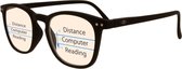 BlueShields by Icon Eyewear YAB215 Jibz Multifocale Computerbril +1.50 - Zwart