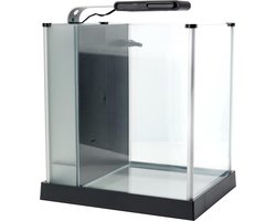 Fluval Spec 3 Nano Aquarium 10 Liter - Zwart - met LED-verlichting en 3-traps filtering