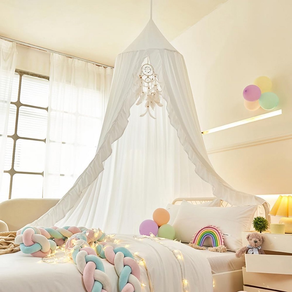 Bedluifel voor Meisjes - Dromerige Klamboe voor Kinderkamer Decoratie