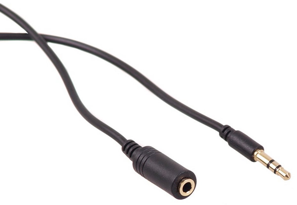 Audio Stereo Jack 3.5mm Verlengkabel Mannelijk naar Vrouwelijk 5M