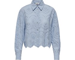 ONLY ONLVALAIS L/S SHIRT WVN NOOS Dames Blouse - Cashmere Blue