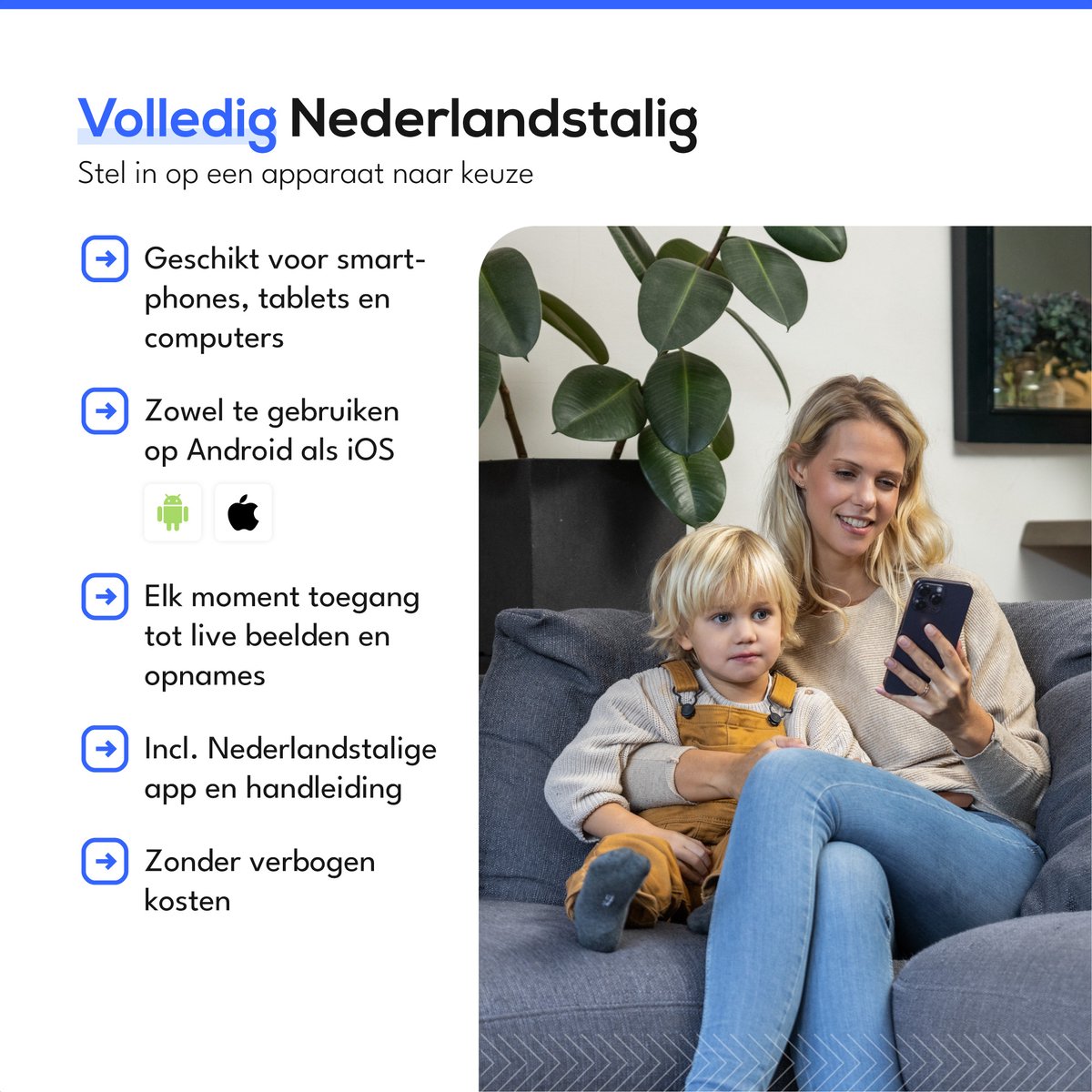 Teceye PTZ Camera Systeem Beveiligingscamera Draadloos - afbeelding 2