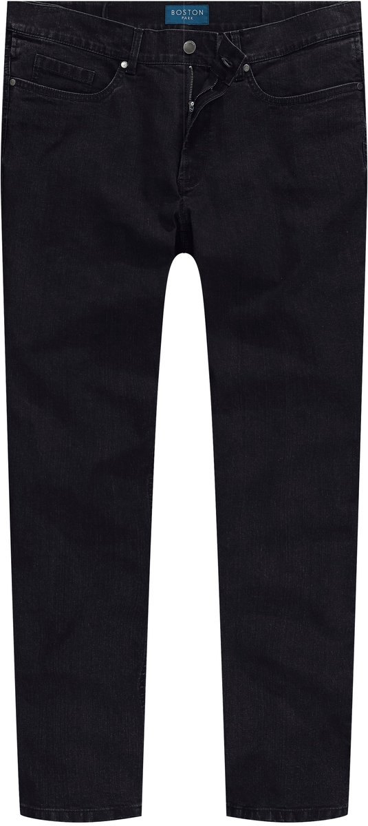 Boston Park - Heren - Jeans traveller-band 5-pocket regular fit - Zwart - Maat 34