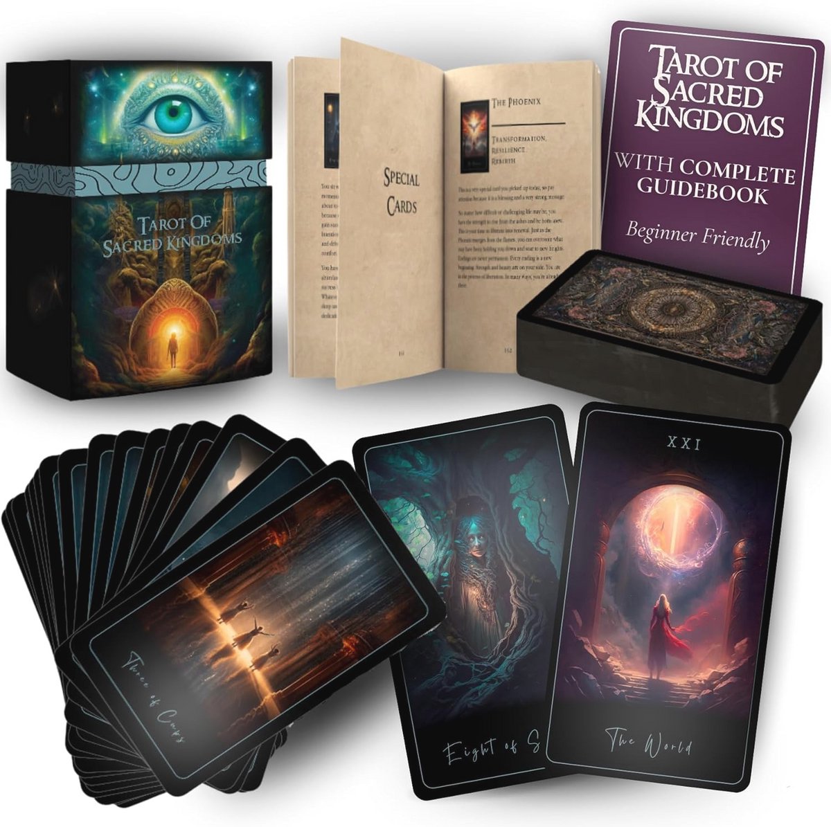 78-Kaarten Tarot Deck voor Beginners - Spirituele Oracle Kaarten voor Schaduwwerk en Ontwakings