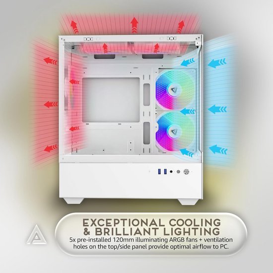 Mars Gaming MNBC13 Blanca Base de refrigeración 17