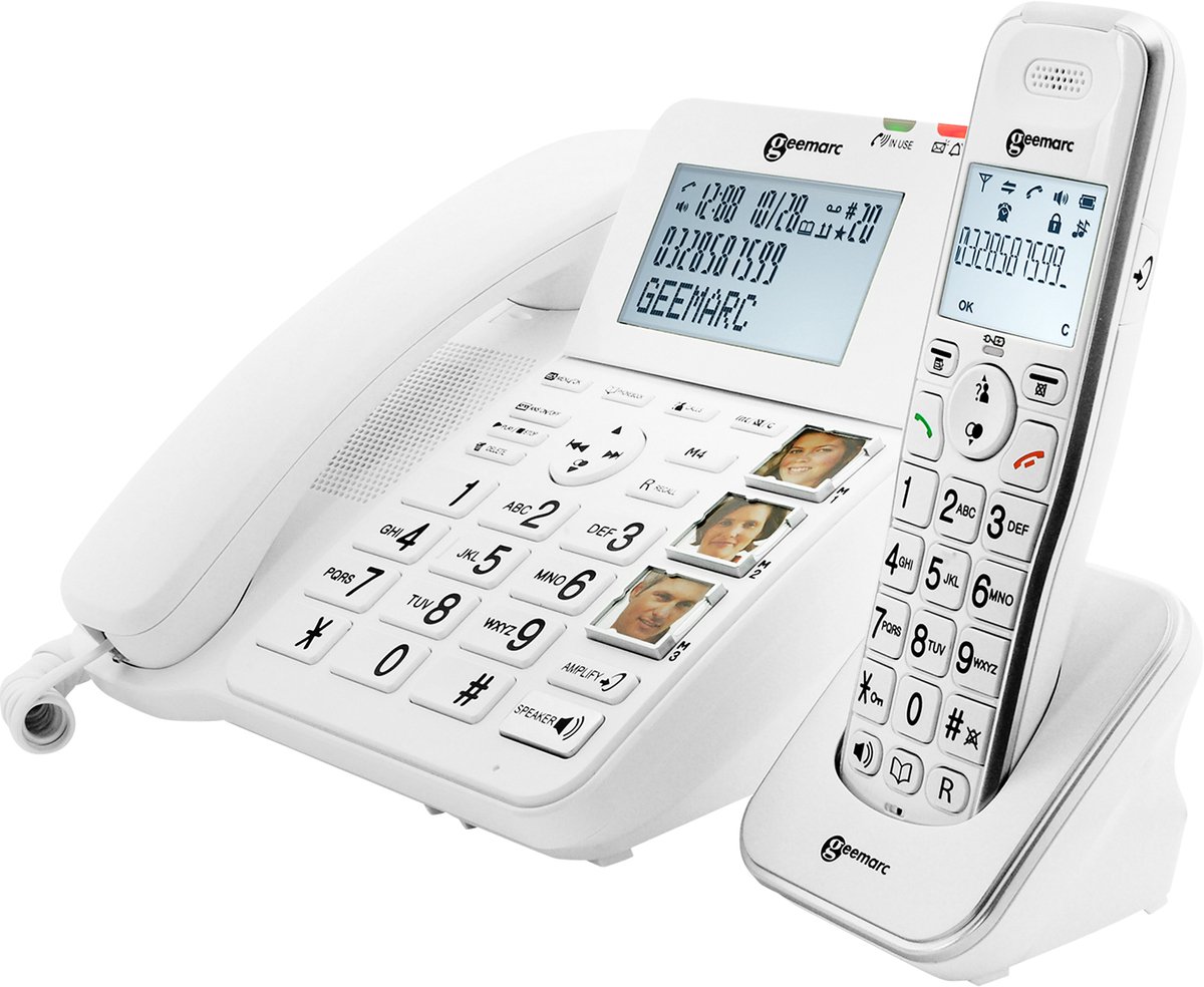 Geemarc, Vaste telefoon voor senioren Versterkt met draadloze handset