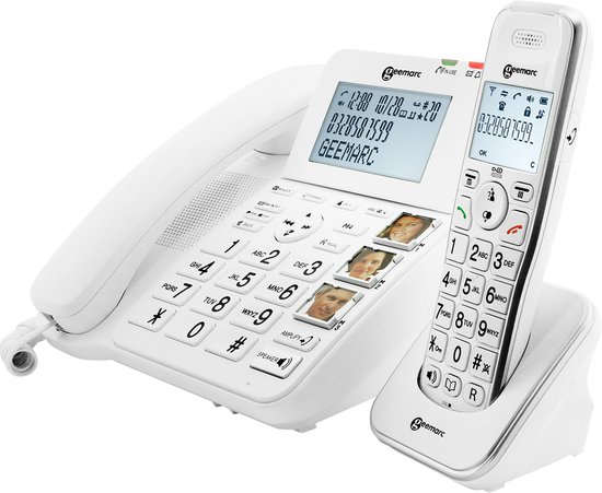 Geemarc, Vaste telefoon voor senioren Versterkt met draadloze handset foto 2