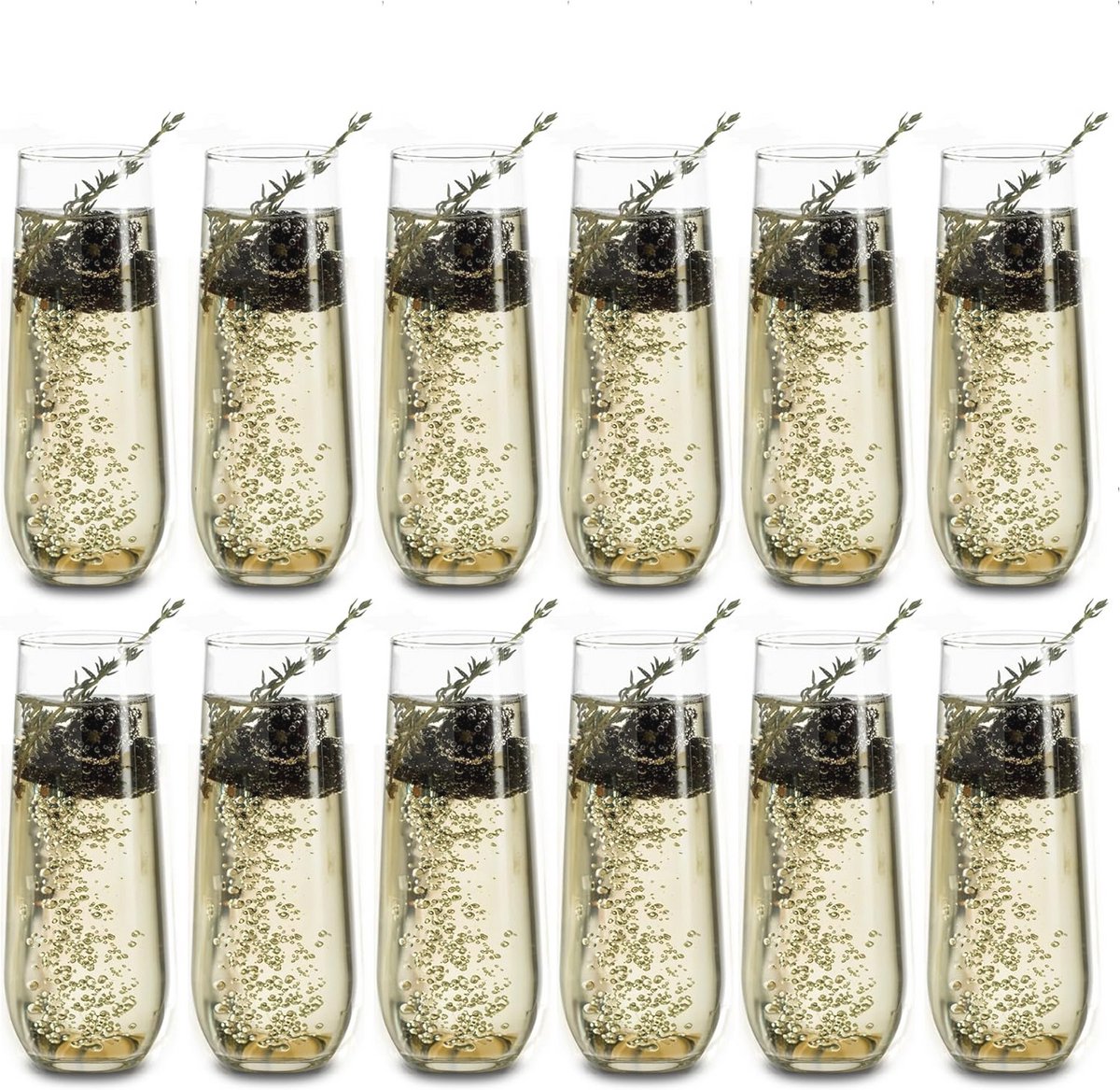 Elegante Stelloze Fluit Glazen voor Feestjes en Dagelijks Gebruik